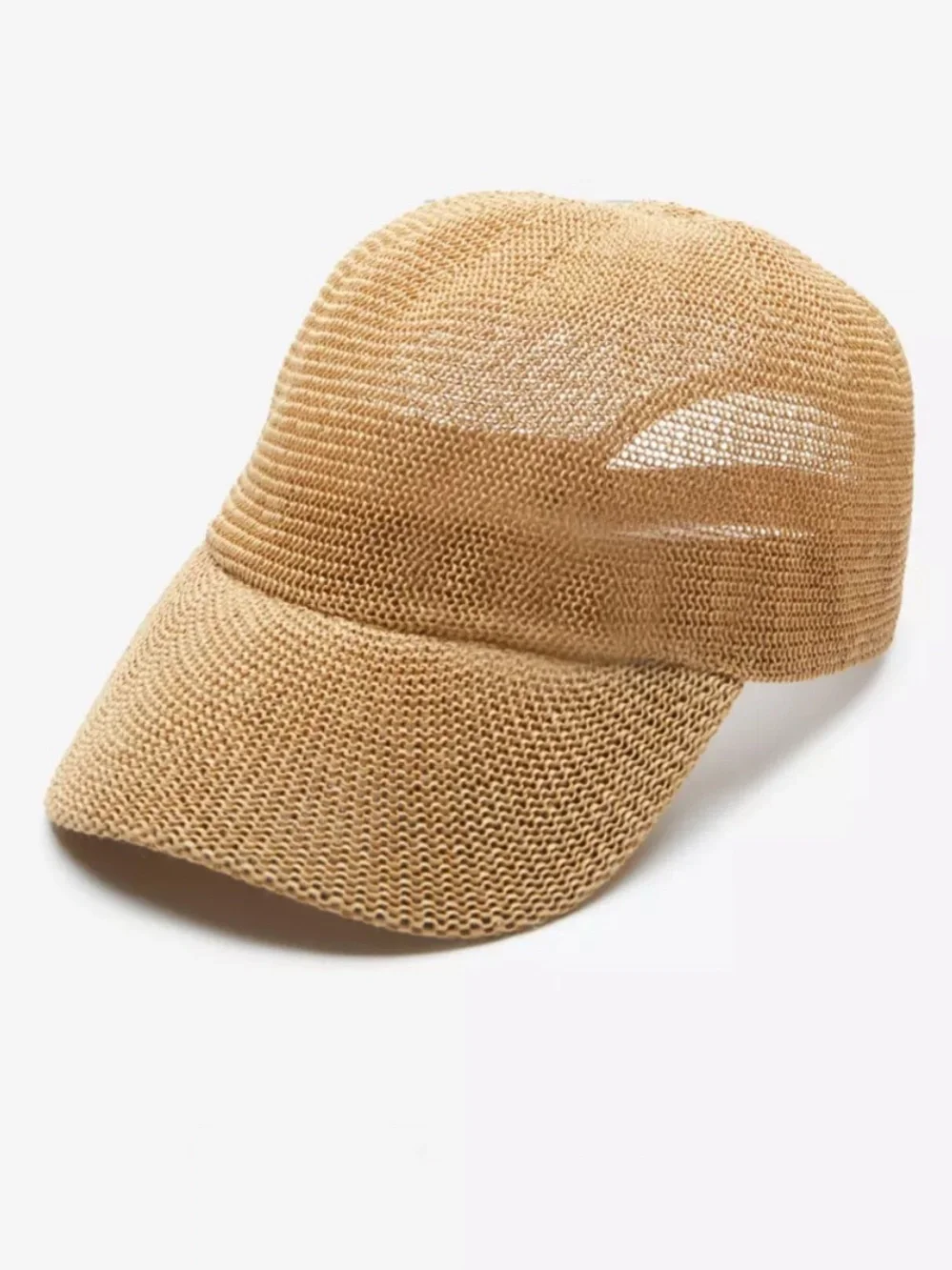 WYETH | Paula Baseball Cap Woven Straw Baseball Cap - Tan